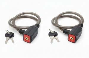 qereston multi purpose bicycle lock helmet lockbike lockpack of 2 cycle lock