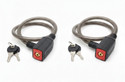 QERESTON Multi Purpose Bicycle Lock| Helmet Lock|Bike Lock(Pack of 2) Cycle Lock