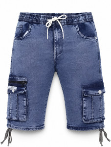 QFA Dyed Washed Men Denim Light Blue