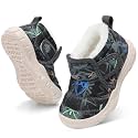 QFH Baby Boys Girls Winter Warm Shoes Cozy Fleece Snow Boots Toddler Non-Slip Walking Shoes Infant Outdoor Water Resistance Faux Fur Booties