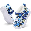 QFH Baby Boys Girls Winter Warm Shoes Cozy Fleece Snow Boots Toddler Non-Slip Walking Shoes Infant Outdoor Water Resistance Faux Fur Booties
