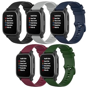 qghxo band for garmin venu sq soft silicone replacement watch band for garmin venuvenu sqvenu sq music no tracker