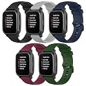 QGHXO Band for Garmin Venu Sq, Soft Silicone Replacement Watch Band for Garmin Venu/Venu Sq/Venu Sq Music (No Tracker)