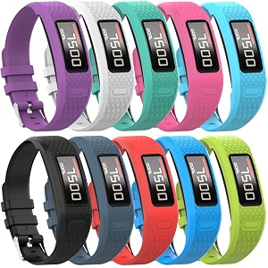 qghxo band for garmin vivofit 1  vivofit2 soft silicone watch band strap for garmin vivofit 1  garmin vivofit 2 activity tracker small large ten colors