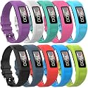 QGHXO Band for Garmin Vivofit 1 / Vivofit2, Soft Silicone Watch Band Strap for Garmin Vivofit 1 / Garmin Vivofit 2 Activity Tracker, Small, Large, Ten Colors