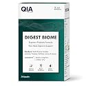QIA Digest Biome | Digestive Enzyme & Probiotic Capsules | DigeZyme® 100 mg + LactoSpore® 2 Billion CFU | Digestive Support for Heavy Meals, High Protein Diet & Daily Gut Health | 30 Capsules