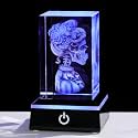 Qianwei 3D Crystal Skeleton Bride Decor - Baphomet Statue Halloween Skull Witch Figurines Occult Medieval Goth Satanic Home Desk Decor Witchy Gifts Horror Lilith Statue
