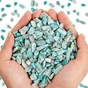QICQDRAM Green Amazonite Crystals Bulk Tumbled Chips Stone Natural 1LB