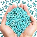 QICQDRAM Polished Gem Stones Rocks Howlite Turquoise Crystals Natural 2LB