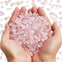 QICQDRAM Polished Gem Stones Rocks Rose Quartz Crystals Chips Natural 2LB