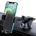Qifutan Phone Holders for Your Car with Military-Grade Suction Phone Stand for Car [Super Stable] Automobile Car Mount for iPhone Universal Car Dashboard Windshield Mount Fit iPhone Smartphones