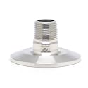 QiiMii 1.5" Tri Clamp Tri Clover Fittings to NPT 3/8" Male Thread Adaptor SS304