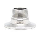 QiiMii 1.5" Tri Clamp Tri Clover Fittings to NPT 3/4" Male Thread Adaptor SS304