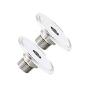 QiiMii 2" Tri Clamp Tri Clover Fittings to NPT 1/2" Male Thread Adaptor SS304 2 PACK