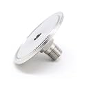 QiiMii 2" Tri Clamp Tri Clover Fittings to NPT 1/4" Male Thread Adaptor SS304