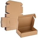 Qilery 100 Pcs 7.87x5.51x1.5'' Shipping Boxes Corrugated
