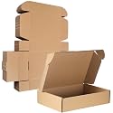 Qilery 200 Pcs 9x6x2'' Shipping Boxes Corrugated