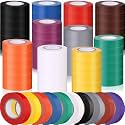 Qilery 60 Pack Vinyl Electrical Tape Bulk Electric Tape, Multi Colors