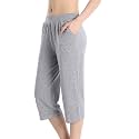 QingWan Womens Shorts with Pockets Elastic Waist