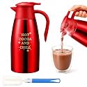 Qinyoung 68 oz Christmas Hot Chocolate Dispenser, Coffee Carafe Thermal