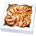 qiqee Auto-pop Up 12Packs White Pie Boxes with Window 12x12x3 Inch Cookie Donut Bakery Box