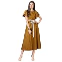 QIQI Women39s Crepe A-Line Maxi Casual Dress