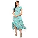 QIQI Women39s Crepe A-Line Maxi Casual Dress