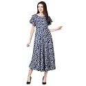 QIQI Women39s Crepe A-Line Maxi Casual Dress