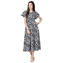 QIQI Women39s Crepe A-Line Maxi Casual Dress