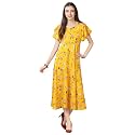 QIQI Women39s Crepe A-Line Maxi Casual Dress