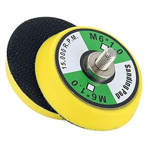 2 hook and loop backing pad for polisher m6 threads universal mini air sander backing plate for sanding polishing buffing 2pcs