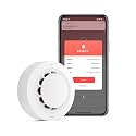 QIWA Smart Smoke Detector with WiFi & Bluetooth Connectivity - 90dB Alarm and Mobile App Notifications