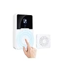 QIWA Wireless WiFi Video Doorbell Camera with Indoor Chime - Real-time Two-Way Audio, Night Vision, HD Resolution Smart Door Bell