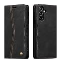 QLTYPRI Wallet Case for Samsung Galaxy A54 5G, Vintage Folio PU Leather Purse Case with Card Slots Magnetic Closure Kickstand Flip Crashproof Phone Cover for Samsumg Galaxy A54 - Black