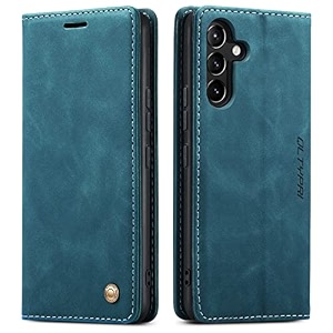 qltypri wallet case for samsung galaxy a54 5g vintage folio pu leather purse case with card slots magnetic closure kickstand flip crashproof phone cover for samsumg galaxy a54 - black