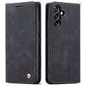 QLTYPRI Wallet Case for Samsung Galaxy A54 5G, Vintage Folio PU Leather Purse Case with Card Slots Magnetic Closure Kickstand Flip Crashproof Phone Cover for Samsumg Galaxy A54 - Black