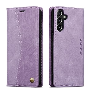 qltypri wallet case for samsung galaxy a54 5g vintage folio pu leather purse case with card slots magnetic closure kickstand flip crashproof phone cover for samsumg galaxy a54 - black
