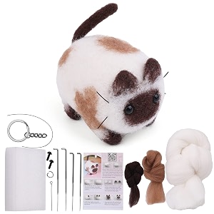 QMNNMA Needle Felting Kits for Beginners Siamese