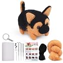 QMNNMA Needle Felting Kit for Beginners, German Shepherd Needle Felting Set