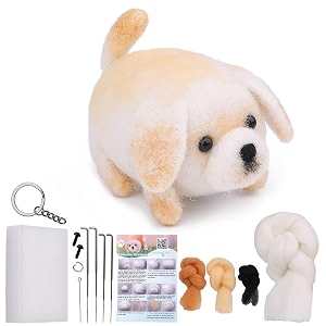 QMNNMA Needle Felting Kit for Beginners Labrador