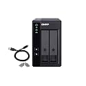 QNAP TR-002-A-US 2 Bay USB Type-C Direct Attached Storage (DAS) with Hardware RAID (Diskless)