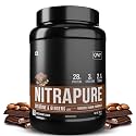 QNT Nitrapure, Blend of Whey Isolate &amp; Concentrate | 1kg, Kesar Malai Kulfi | Enriched with Ashwagandha, Ginseng &amp; Tribulus | Best Whey Protein for Muscle Gain | 28g Protein, 3g Creatine (per scoop)