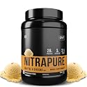 QNT Nitrapure, Blend of Whey Isolate &amp; Concentrate | 1kg, Kesar Malai Kulfi | Enriched with Ashwagandha, Ginseng &amp; Tribulus | Best Whey Protein for Muscle Gain | 28g Protein, 3g Creatine (per scoop)