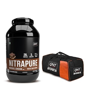 qnt nitrapure blend of whey isolate amp concentrate  1kg kesar malai kulfi  enriched with ashwagandha ginseng amp tribulus  best whey protein for muscle gain  28g protein 3g creatine per scoop