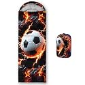 QOOMO Ball Flower Camping Sleeping Bags,3 Season Warm &amp; Cool Weather,Lightweight,Waterproof Sleeping Bags for Adults &amp; Kids,Traveling,and Outdoors,Camping Gear Equipment