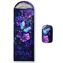 QOOMO Ball Flower Camping Sleeping Bags,3 Season Warm &amp; Cool Weather,Lightweight,Waterproof Sleeping Bags for Adults &amp; Kids,Traveling,and Outdoors,Camping Gear Equipment