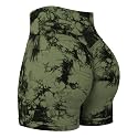 QOQ Womens Workout Biker Shorts Seamless High