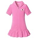 QPANCY Girls Hooded Zip Terry Coverups Swim Beach Cover-Up Cotton Summer Short Sleeve