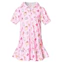 QPANCY Girls Hooded Zip Terry Coverups Swim Beach Cover-Up Cotton Summer Short Sleeve