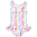QPANCY Girls Swimsuits Unicorn Bathing Suits Toddler Kids One Piece Swimwear